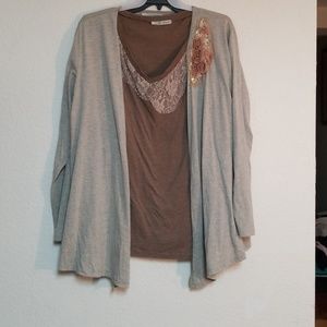 2 PC Set Maurices 2X Top and Jacket